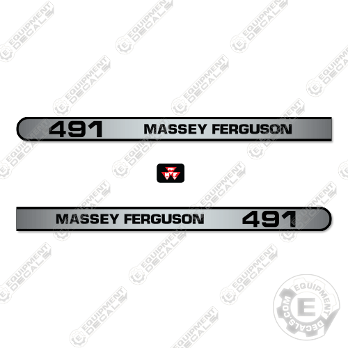 Fits Massey Ferguson 491 Tractor Decal Kit - WITH CAB