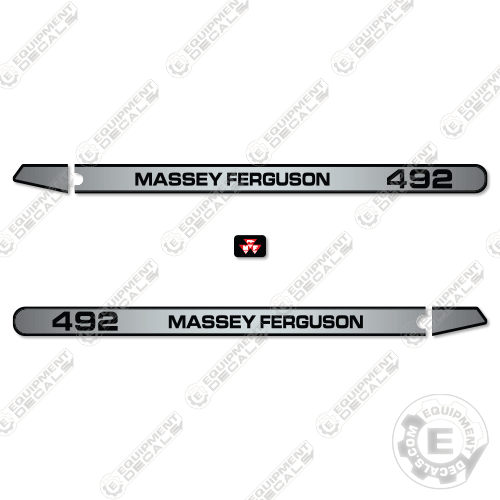 Fits Massey Ferguson 492 Tractor Decal Kit - NO CAB