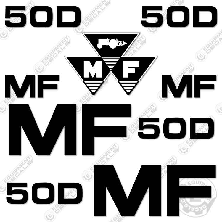 Ferguson Decals Fits Massey Ferguson 50D Decal Kit Tractor – Equipment Decals