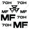 Image of Fits Massey Ferguson 70H Decal Kit Tractor