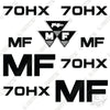 Image of Fits Massey Ferguson 70HX Decal Kit Tractor