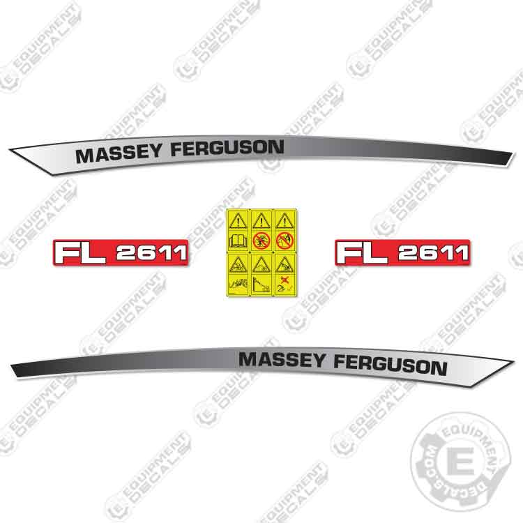 Fits Massey Ferguson FL2611 Decal Kit Front End Loader Attachment
