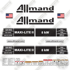 Maxi Lite 2 8kw Decal Kit Generator- Aftermarket Kit