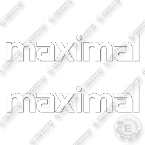 Maximal Logo Decal Kit Forklift - Aftermarket Kit
