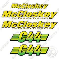 Fits McCloskey International C44 Decal Kit - Crusher
