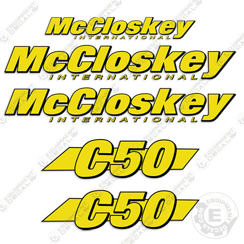 Fits McCloskey International C50 Decal Kit - Crusher