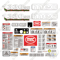 Fits MEC 1330SE Decal Kit Scissor Lift
