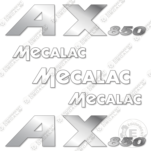 Fits Mecalac AX850 Decal Kit Wheel Loader