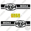 Image of Fits MEGA CORP MOH4 Decal Kit Water Tanker