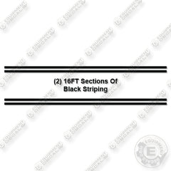 Fits MEGA CORP Striping Decal Kit Water Truck