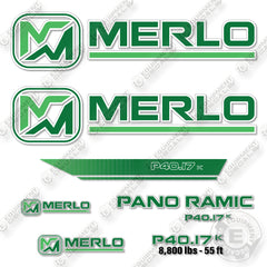Merlo Panoramic P40.17K Decal Kit Telehandler - Aftermarket Kit