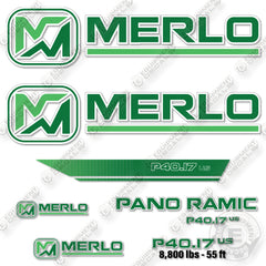 Fits Merlo Panoramic P40.17US Decal Kit Telehandler