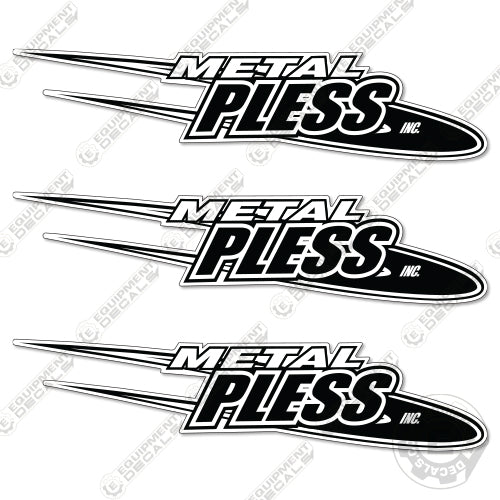METAL PLESS L3X14 Decal Kit Snow Plow- Aftermarket Kit