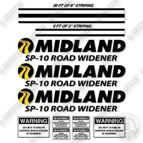 Midland SP-10 Road Widener Decal Kit