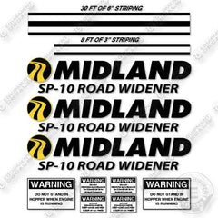 Midland SP-10 Road Widener Decal Kit