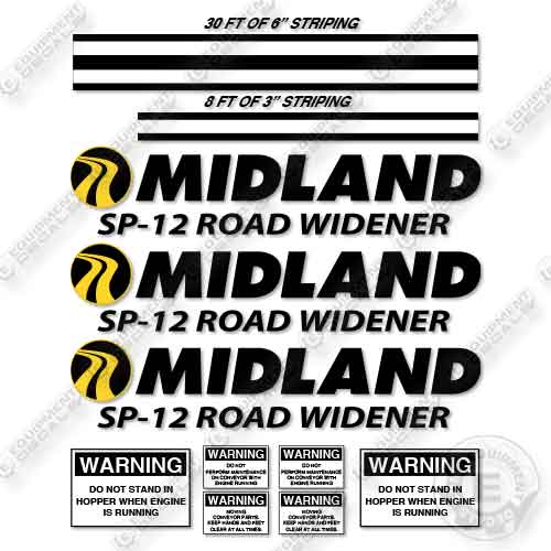 Midland SP-12 Road Widener Decal Kit