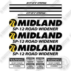 Midland SP-12 Road Widener Decal Kit