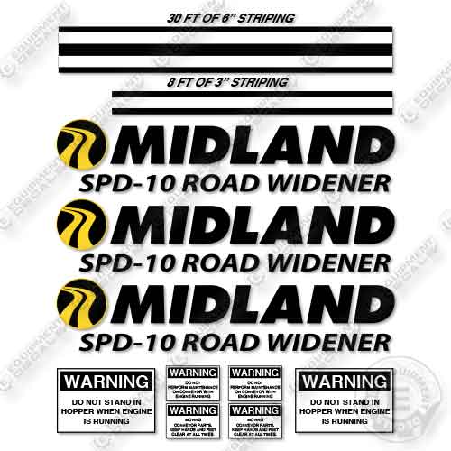 Midland SPD-10 Road Widener Decal Kit