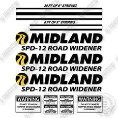 Midland SPD-12 Road Widener Decal Kit