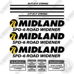 Midland SPD-6 Road Widener Decal Kit