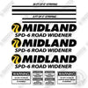 Image of Midland SPD-6 Road Widener Decal Kit
