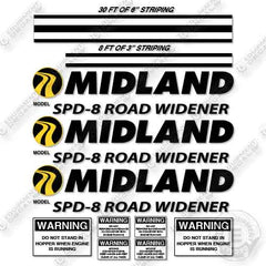 Midland SPD-8 Road Widener Decal Kit