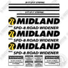 Image of Midland SPD-8 Road Widener Decal Kit