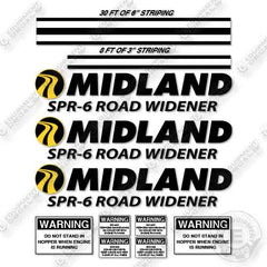 Midland SPR-6 Road Widener Decal Kit