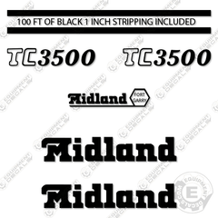 Midland TC3500 Decal Kit Hopper