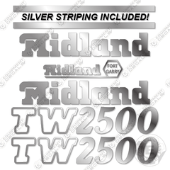 Fits Midland TW2500 Decal Kit Side Dump Trailer