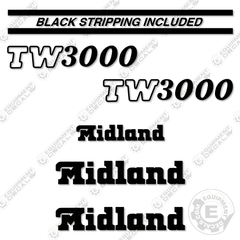 Midland TW3500 Decal Kit Hopper