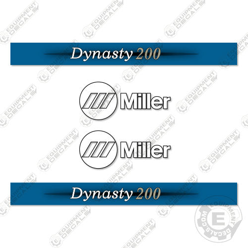 Fits Miller Dynasty 200 Decal Kit Welder