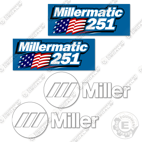 Miller Millermatic 251 Decal Kit Welder- Aftermarket Kit