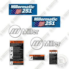 Miller Millermatic 251 Decal Kit Welder- Aftermarket Kit