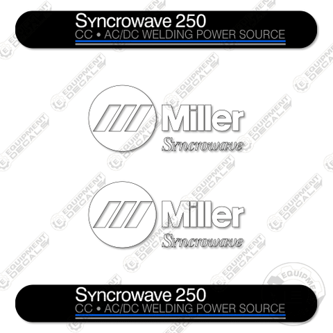 Fits Miller Syncrowave 250 Generator Decal Kit