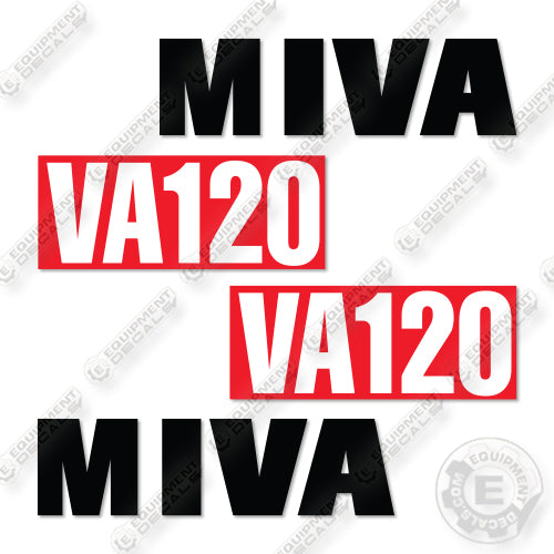 MIVA VA120 Decal Kit Mini Excavator- Aftermarket Kit