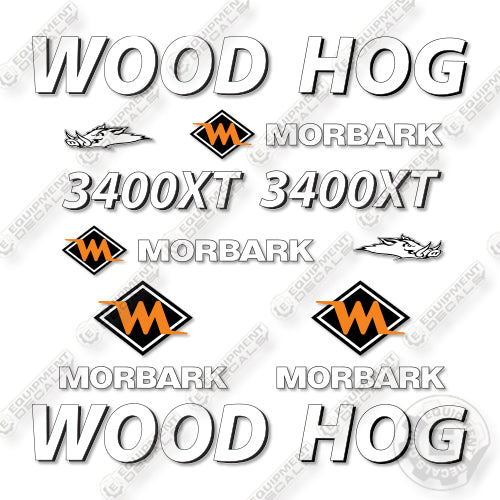 Mobark 3400XT Decal Kit Horizontal Grinder - Aftermarket Kit