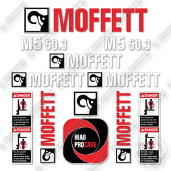 Fits Moffett M5 50.3 Decal Kit Forklift
