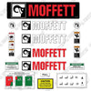 Image of Fits Moffett M8 55.3 Piggy-Back Forklift Decal Kit