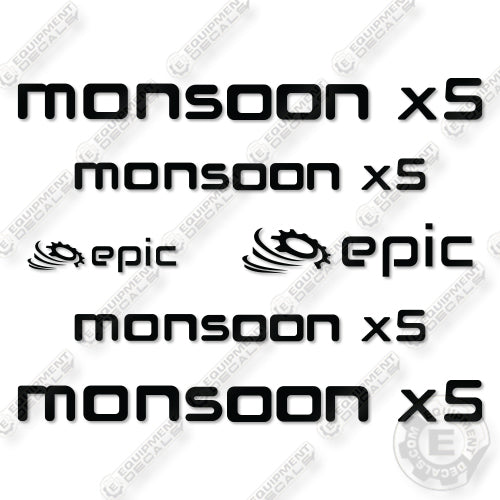 Fits Monsoon X5 Decal Kit Wheel Loader