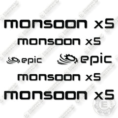 Fits Monsoon X5 Decal Kit Wheel Loader