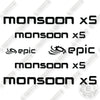 Image of Fits Monsoon X5 Decal Kit Wheel Loader