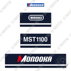 Fits Morooka MST1100 Decal Kit Rubber Track Dump Truck Carrier