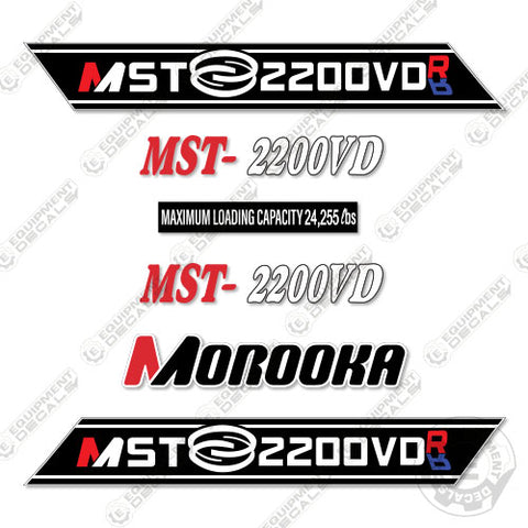 Fits Morooka MST-2200VD RR Decal Kit Rubber Track Dump Truck Carrier