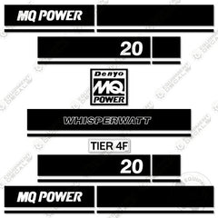 Fits Multiquip Whisperwatt 20 Decal Kit Generator