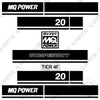 Image of Fits Multiquip Whisperwatt 20 Decal Kit Generator