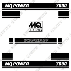 Fits Multiquip Whisperwatt 7000 Decal Kit Generator