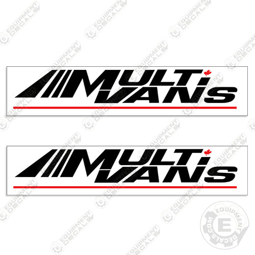 Fits Multi Vans Trailer Decal Kit