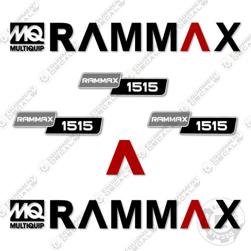 Fits Rammax 1515 Decal Kit Roller