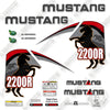 Image of Mustang 2200R Decal Kit Skid Steer - Aftermarket Kit
